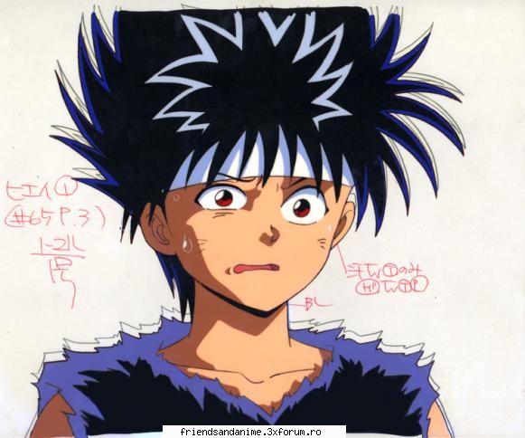 Hiei - =)) ce fata haioasa are aici:)) dar tot sweet e:X - Yu Yu Hakusho
