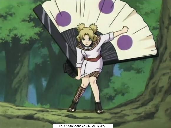 Temari - prin copaci:))) maimutika:)) - Naruto